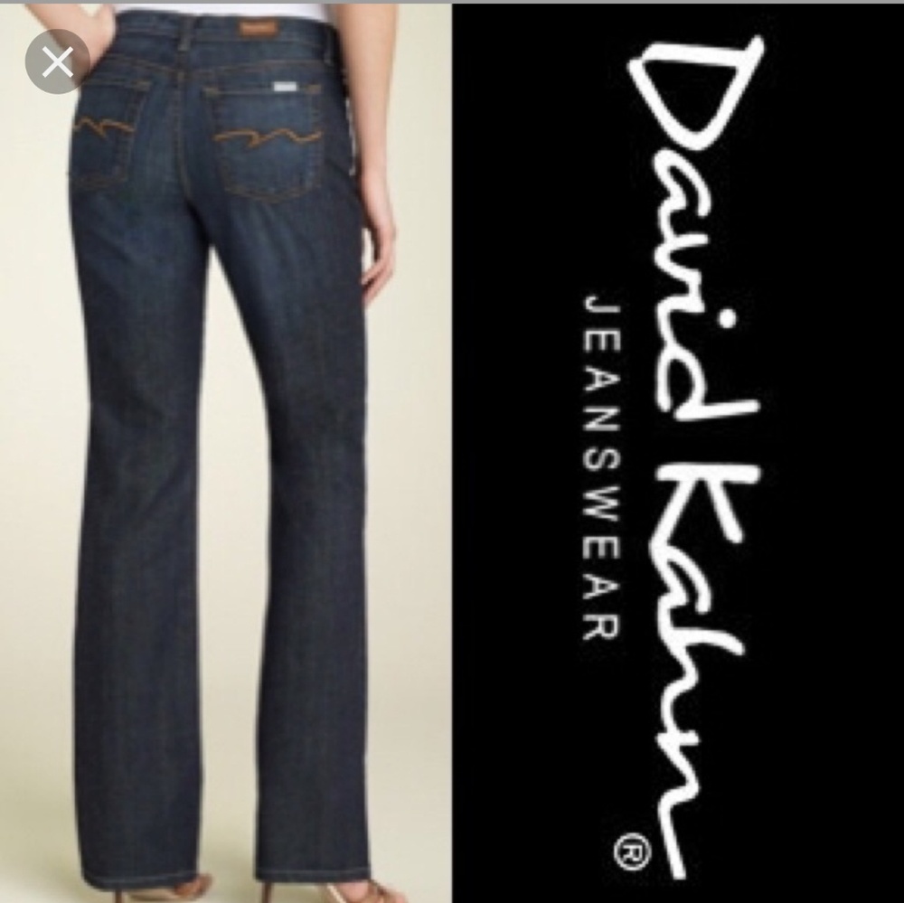 David Kahn Mid-Rise Straight Leg Jeans
